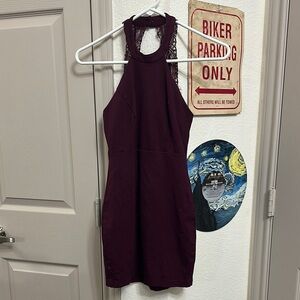 Lulu’s Boutique XS Maroon Bodycon Mini Dress